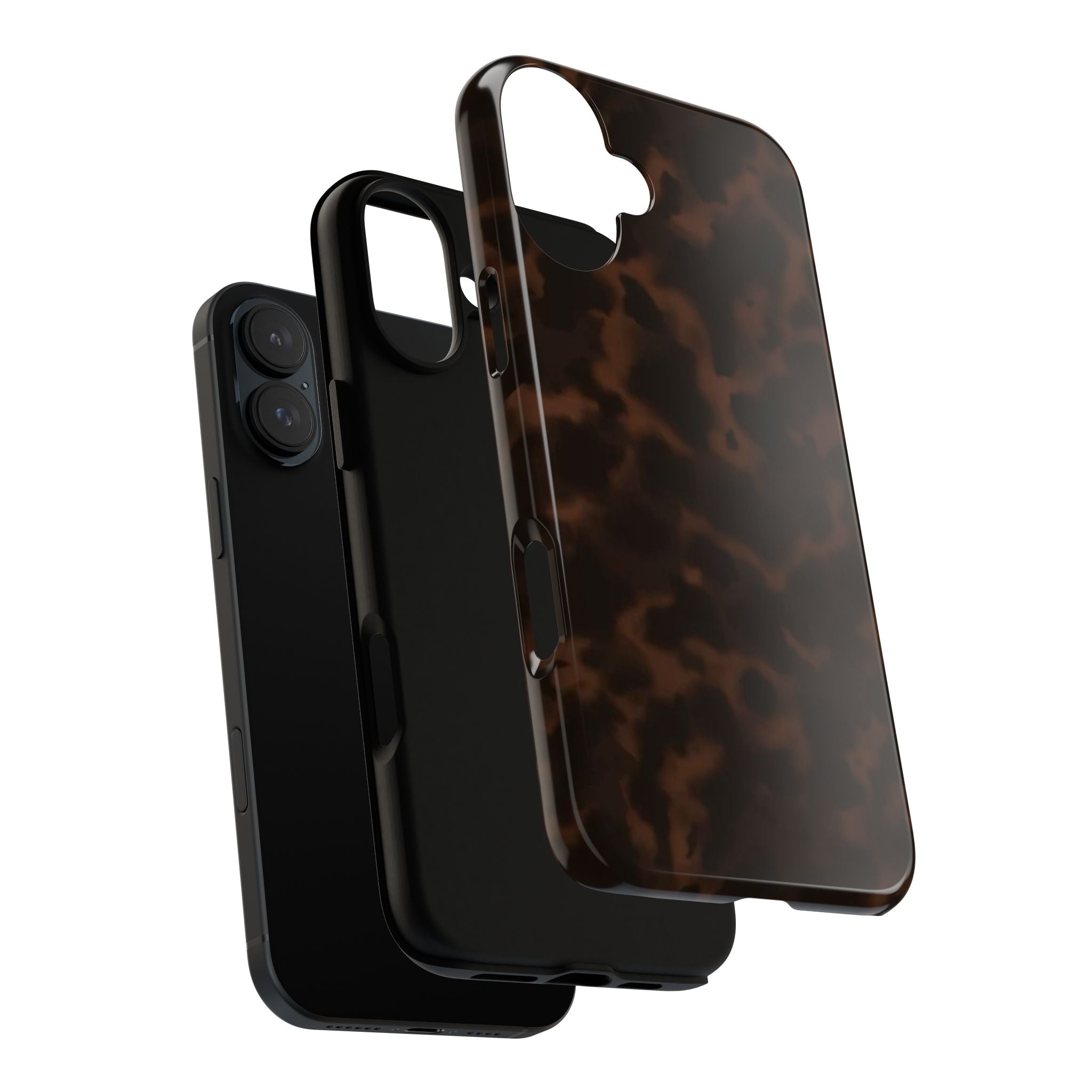 Tortie Brown — Dark Tortoiseshell Protective Cover