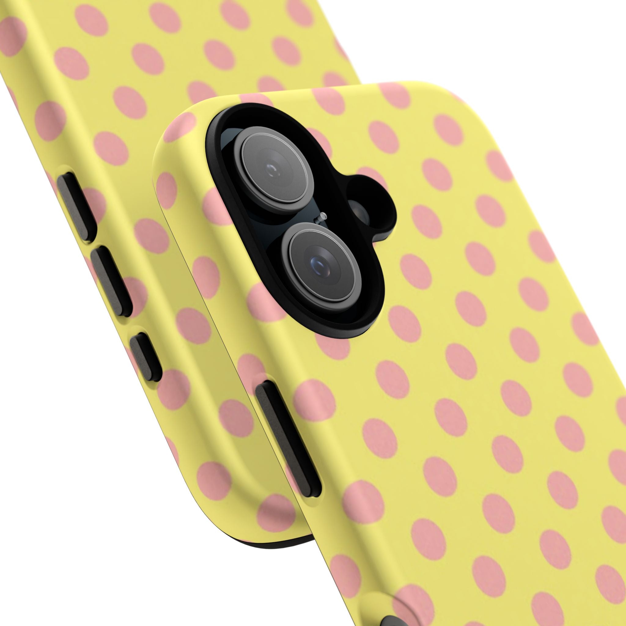 Yellow Polka Dot Phone Case — Cute Pink Dot Tough Case