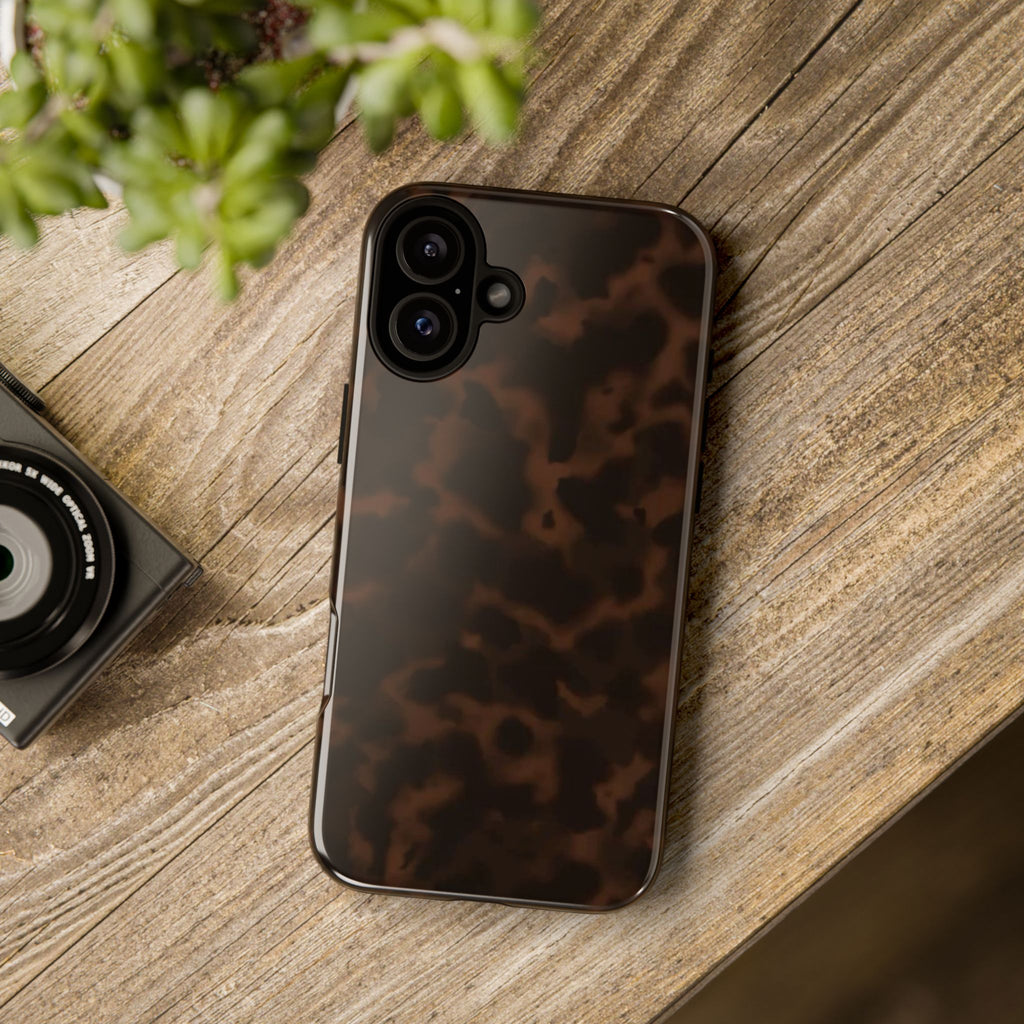 Tortie Brown — Dark Tortoiseshell Protective Cover