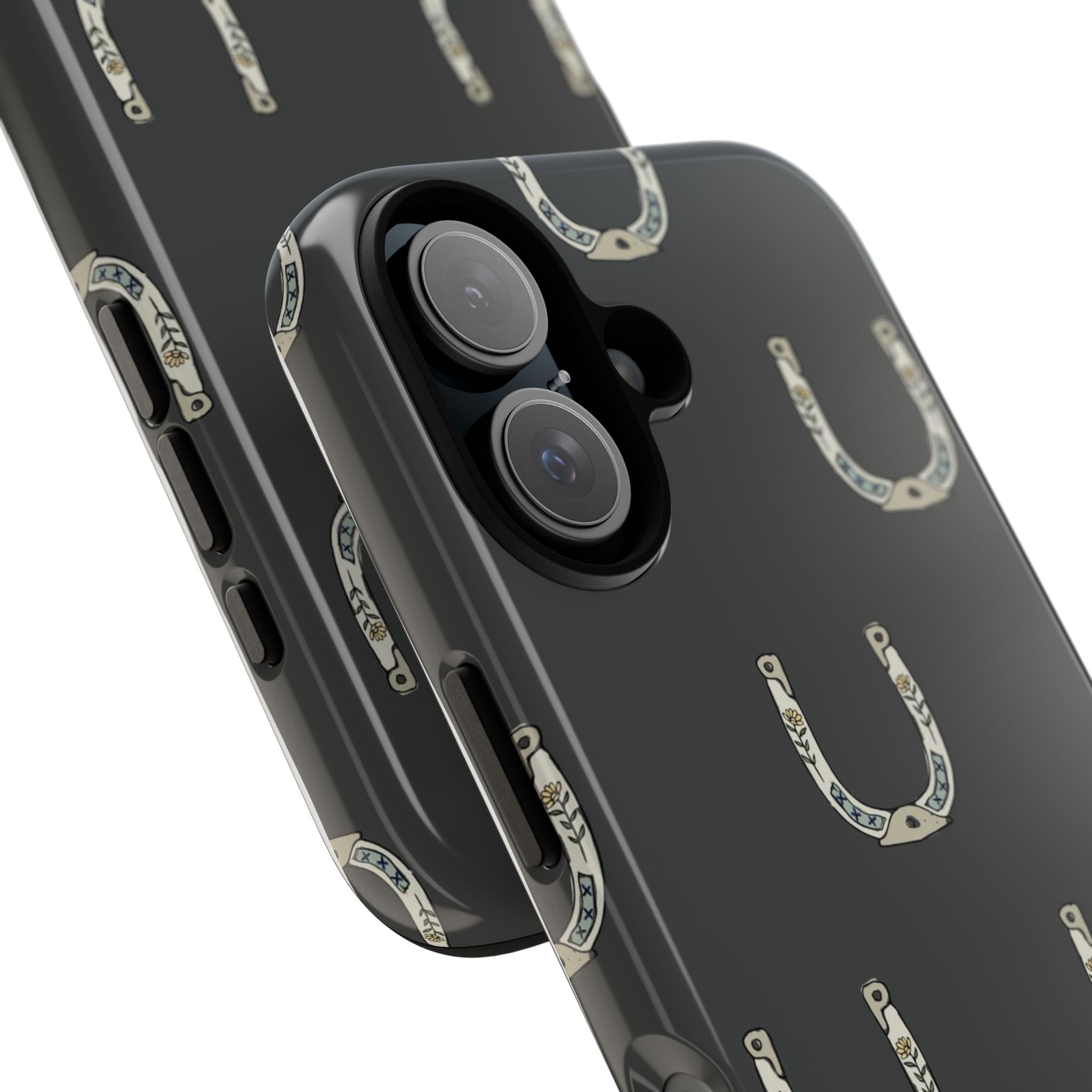 Lucky Horseshoe  — Lucky Rustic Grey iPhone Cover