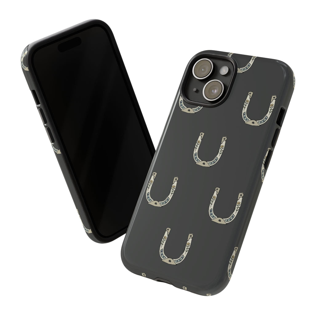 Lucky Horseshoe  — Lucky Rustic Grey iPhone Cover