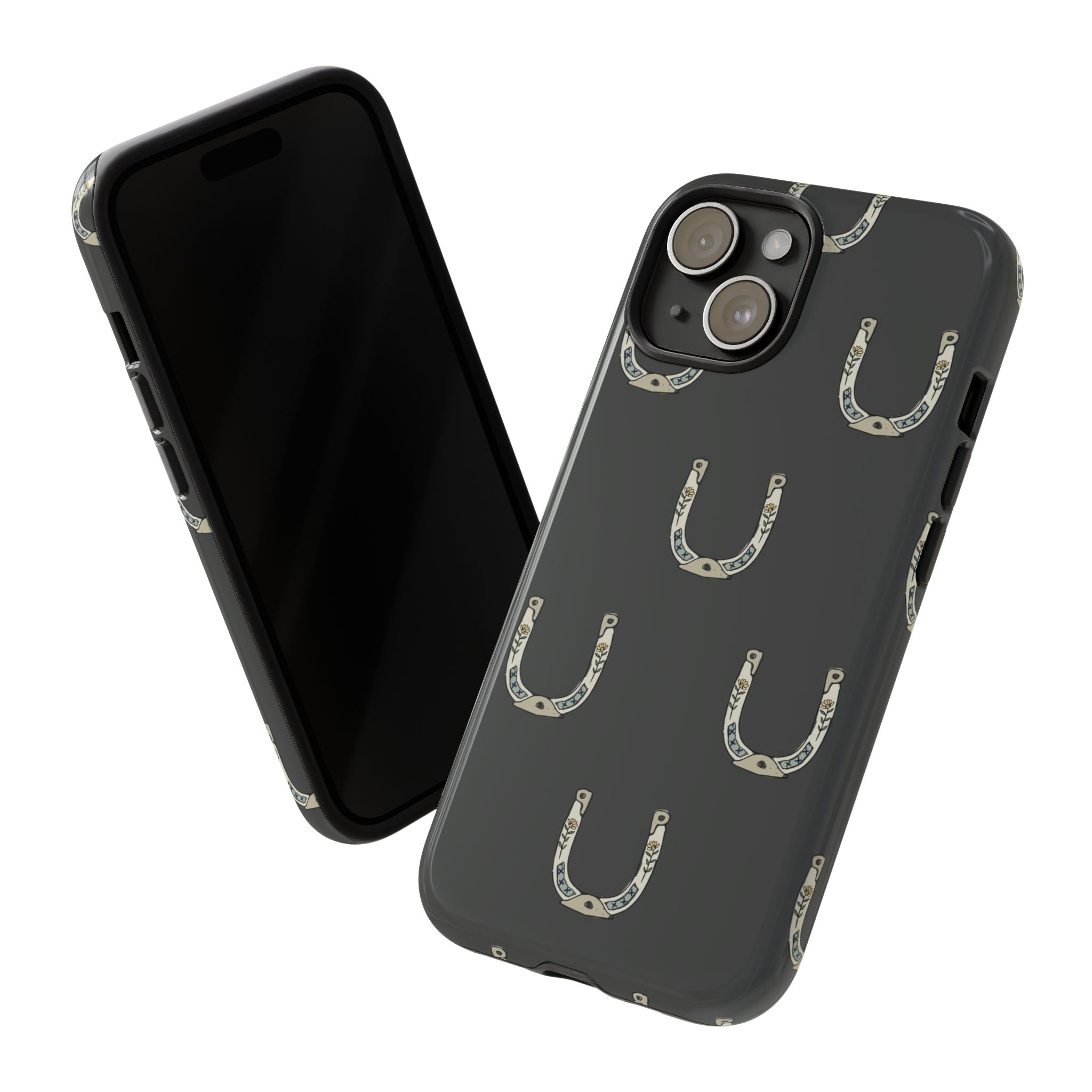 Lucky Horseshoe  — Lucky Rustic Grey iPhone Cover