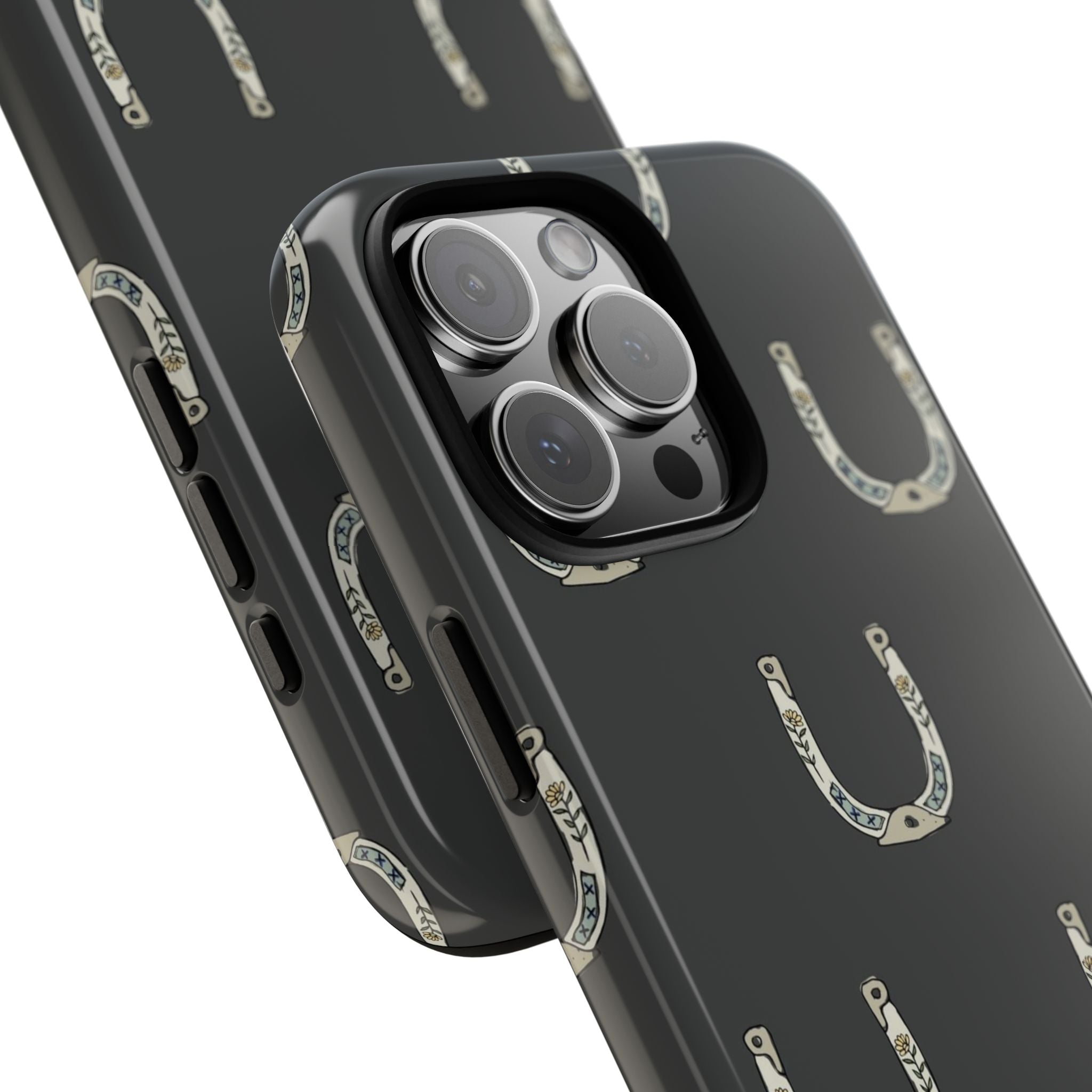Lucky Horseshoe  — Lucky Rustic Grey iPhone Cover