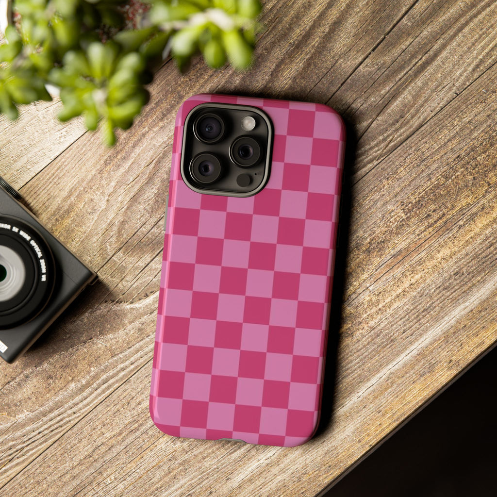 Barbie Pink Checkers - Durable Protective iPhone Cover