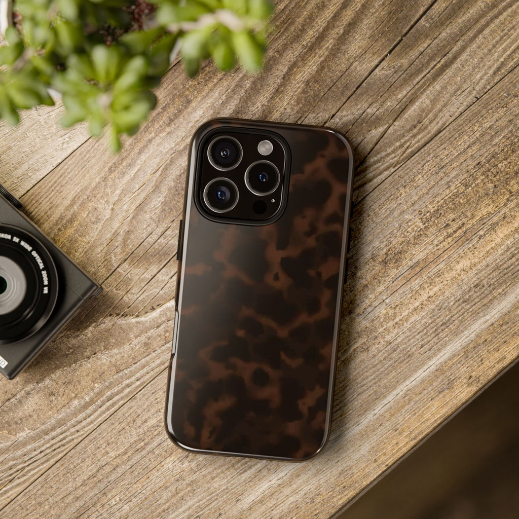Tortie Brown — Dark Tortoiseshell Protective Cover