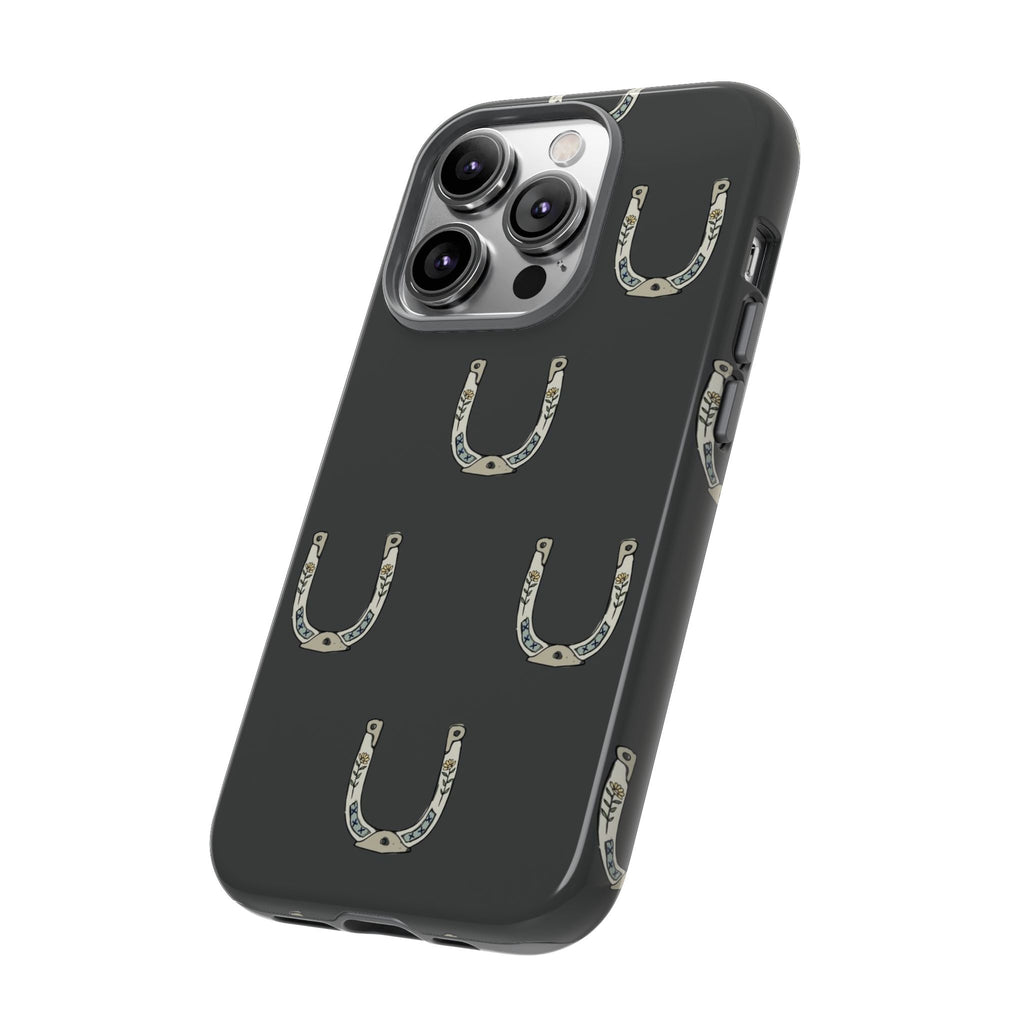 Lucky Horseshoe  — Lucky Rustic Grey iPhone Cover