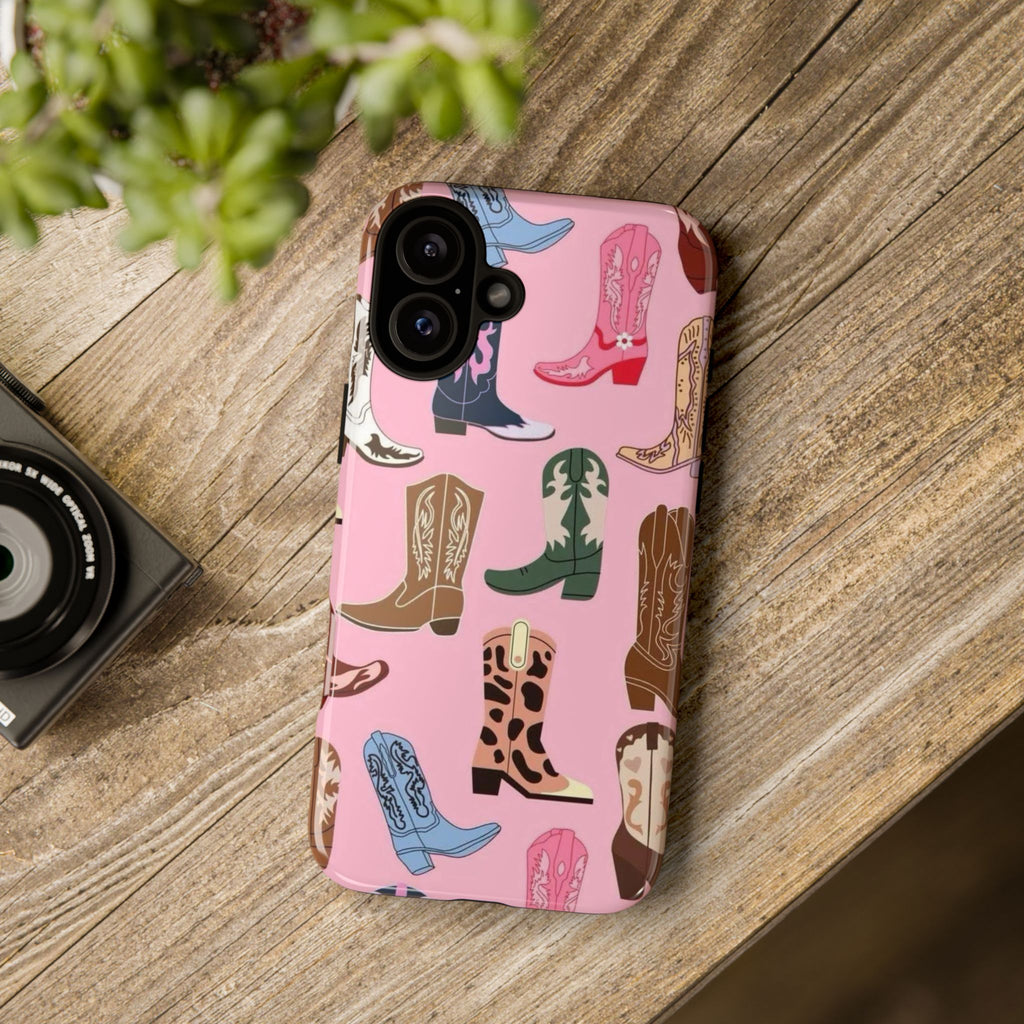 Pink Cowboy Boots  — Pink Western Boot iPhone Case