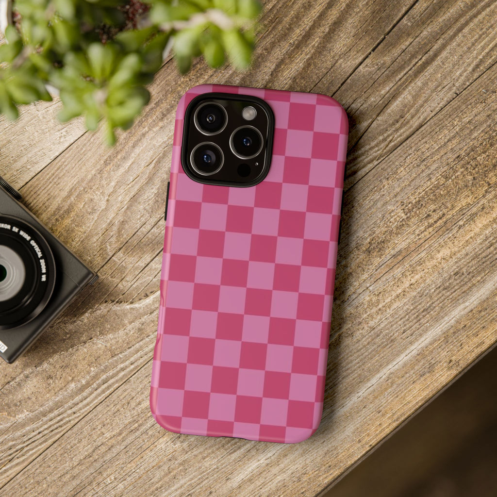 Barbie Pink Checkers - Durable Protective iPhone Cover
