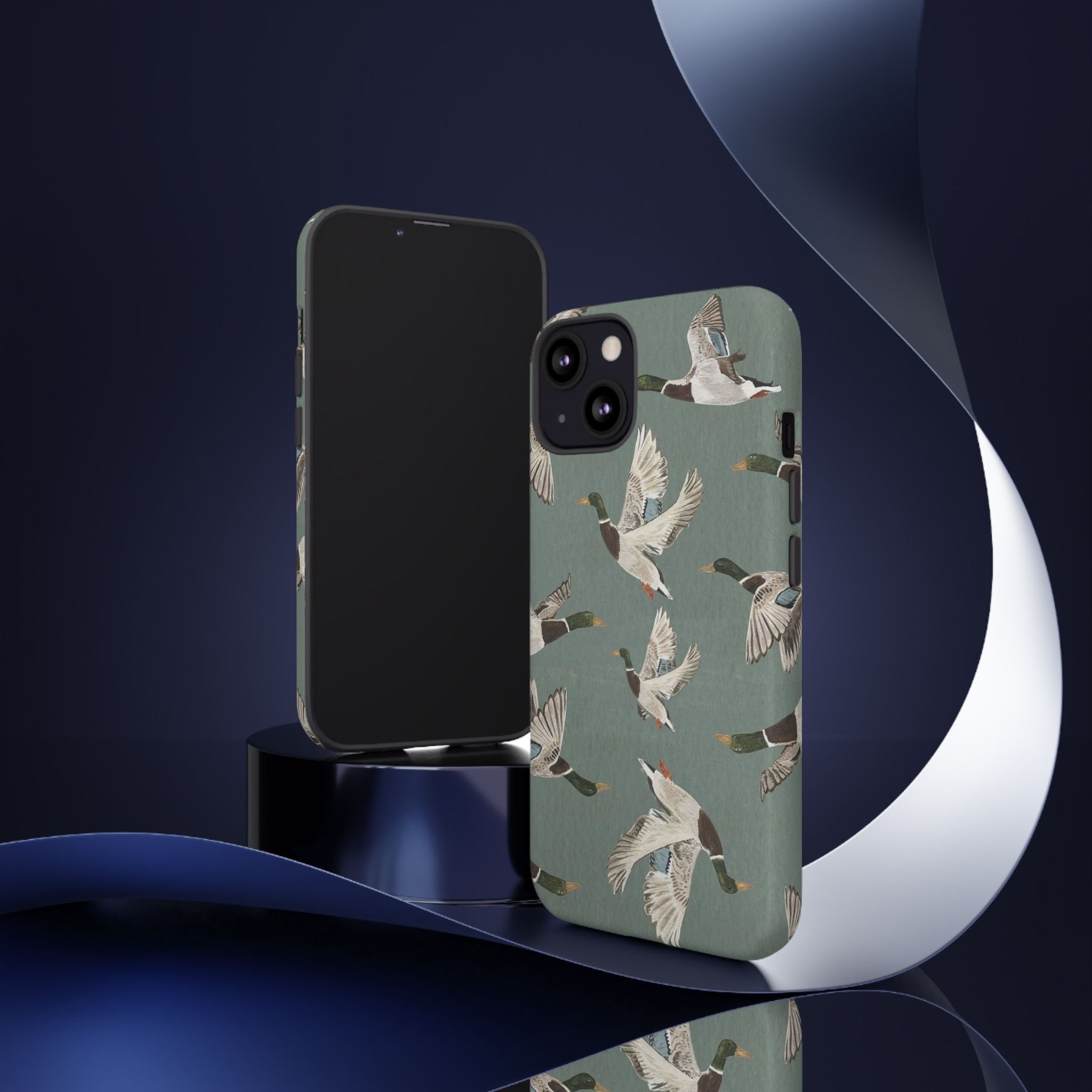 Mallard Ducks Pattern — Protective Bird Print iPhone Cover
