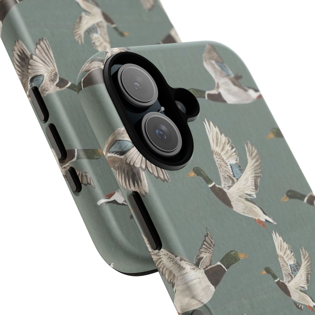 Mallard Ducks Pattern — Protective Bird Print iPhone Cover