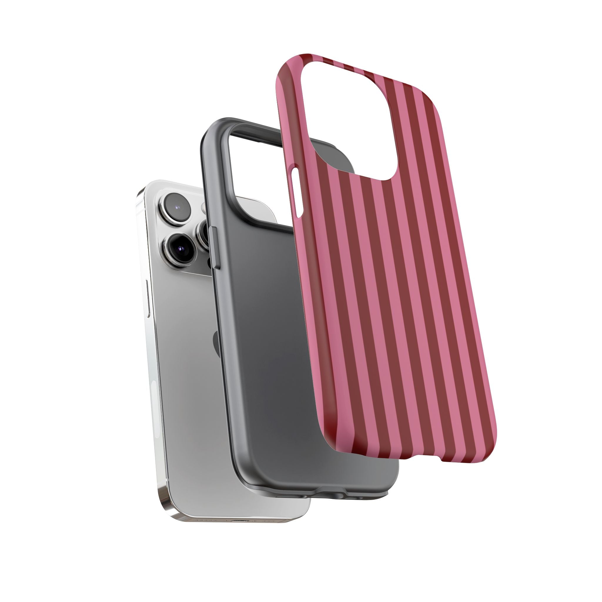 Ruby Red Stripes Case | Tough Phone Case
