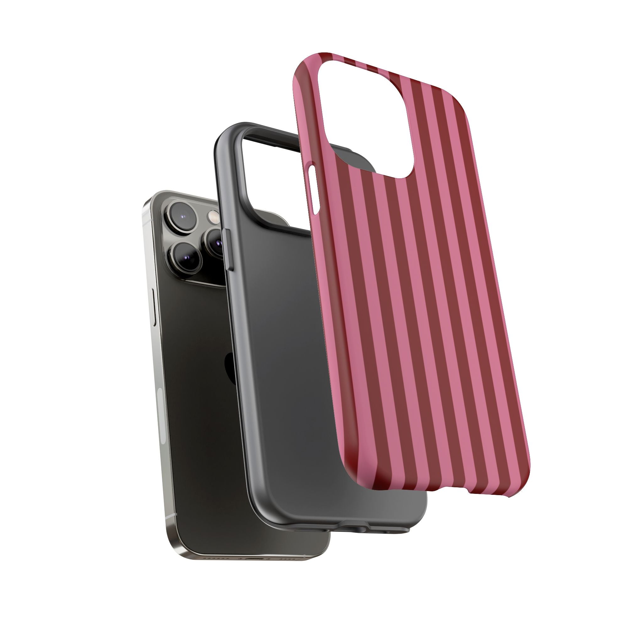 Ruby Red Stripes Case | Tough Phone Case