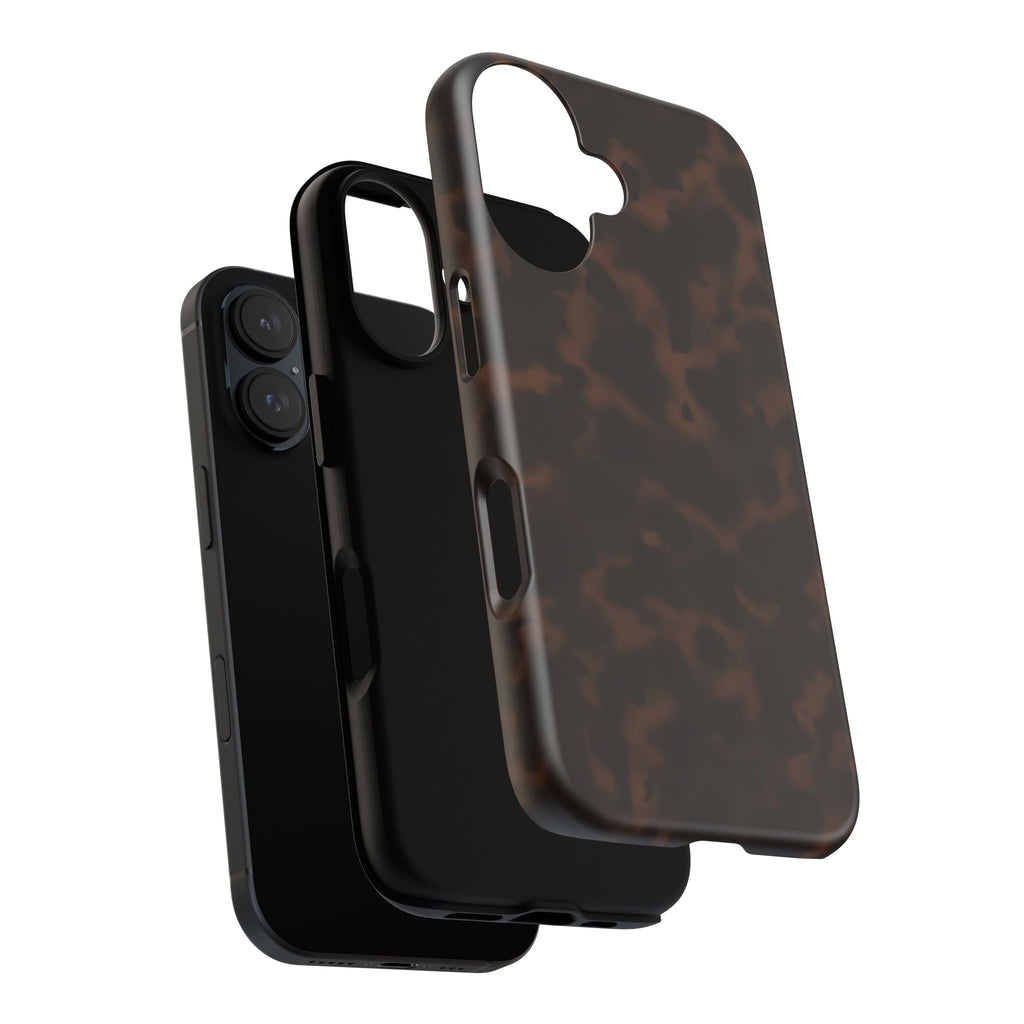 Tortie Brown — Dark Tortoiseshell Protective Cover
