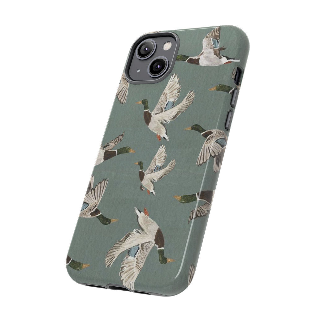 Mallard Ducks Pattern — Protective Bird Print iPhone Cover