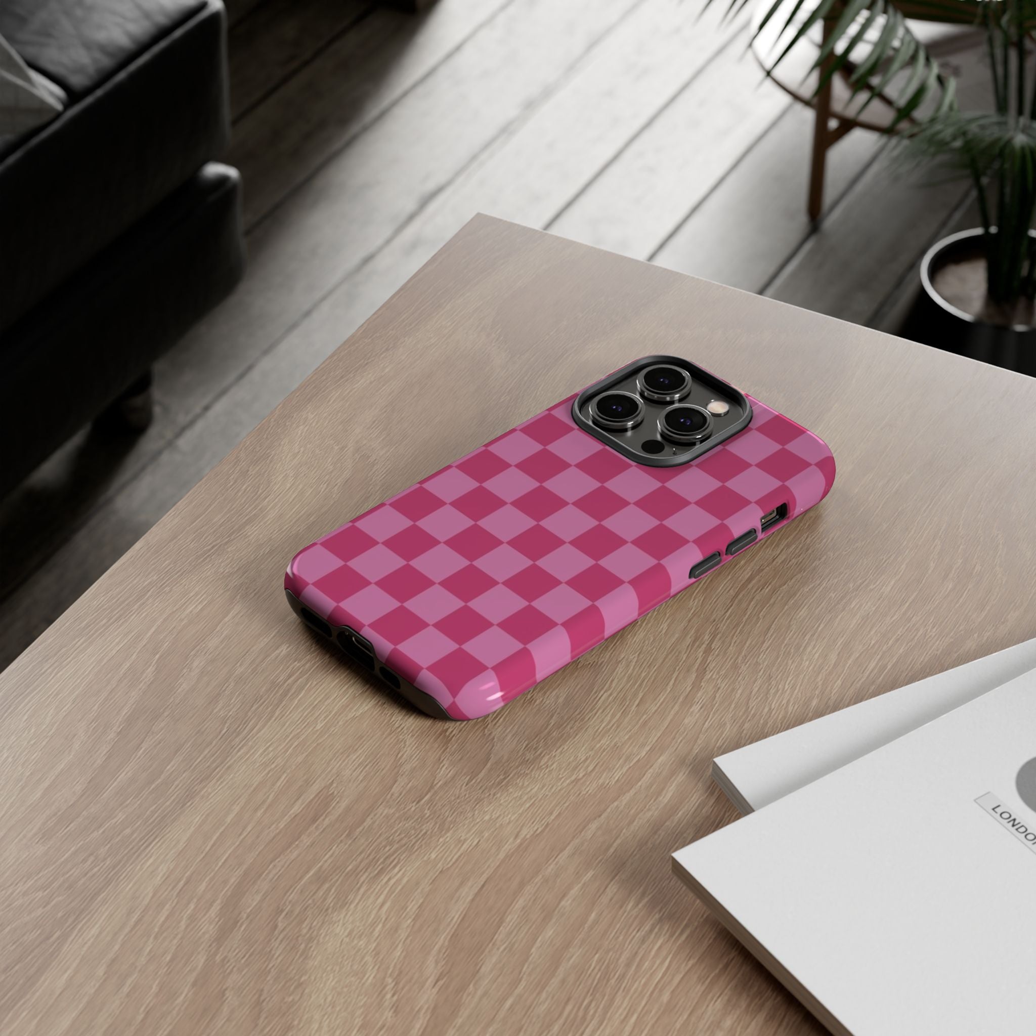 Barbie Pink Checkers - Durable Protective iPhone Cover