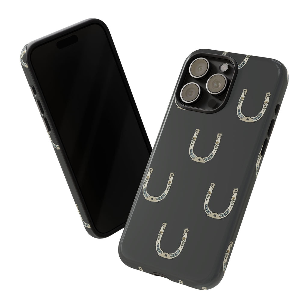 Lucky Horseshoe  — Lucky Rustic Grey iPhone Cover