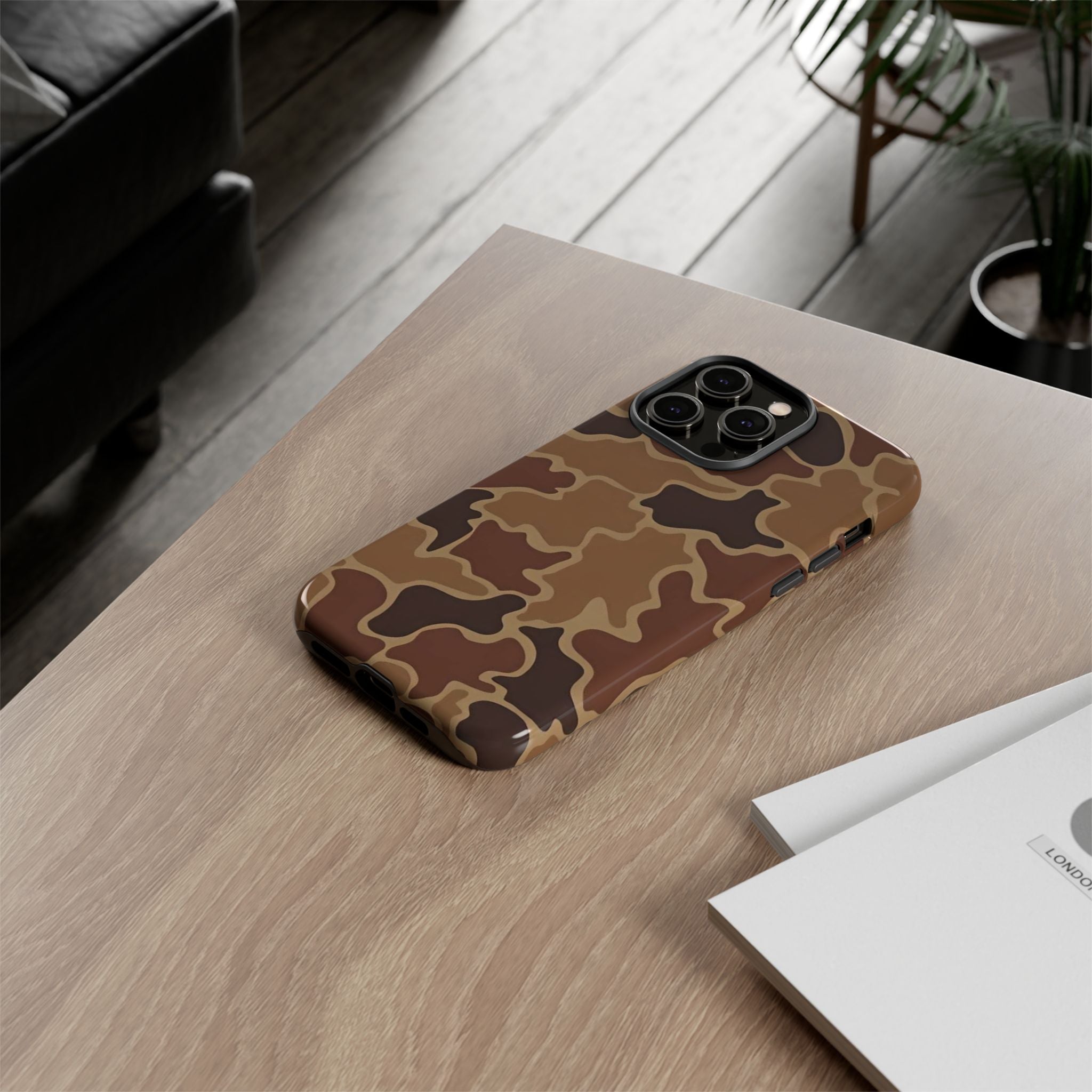 Hunter Brown Camo Print— Brown Camo Protective Cover