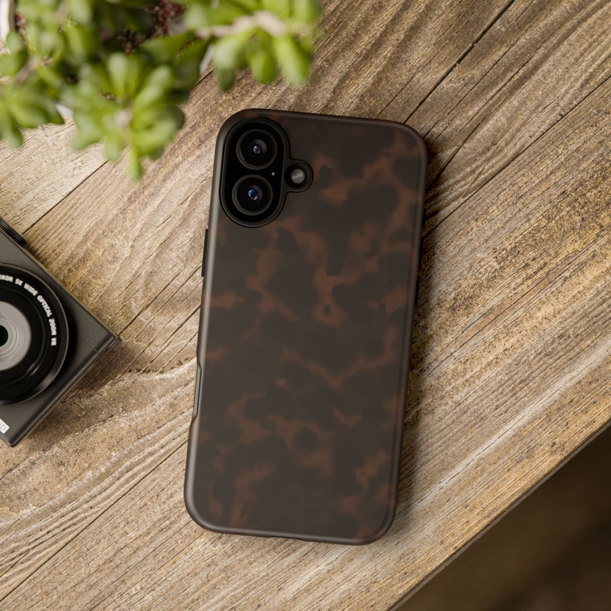 Tortie Brown — Dark Tortoiseshell Protective Cover