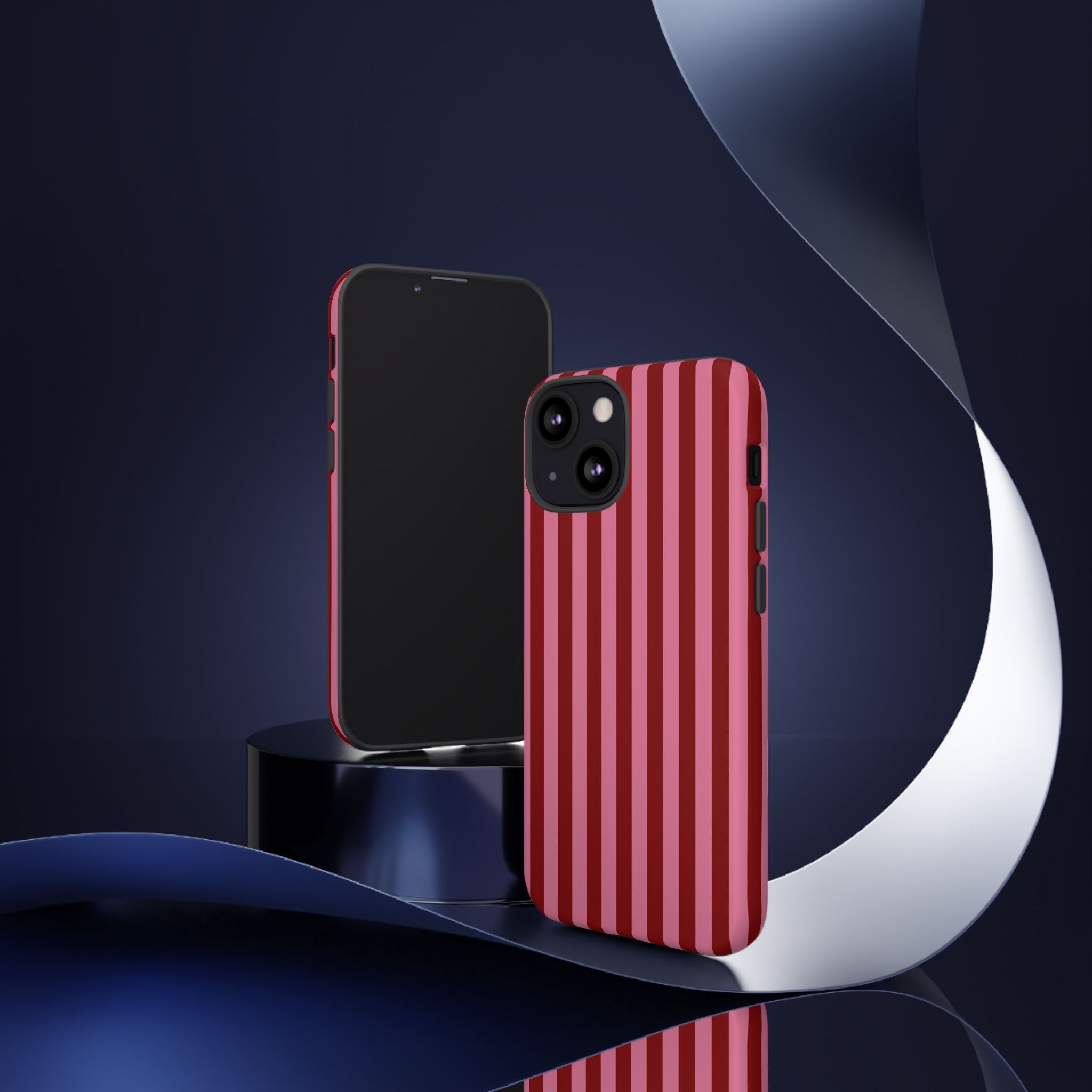 Ruby Red Stripes Case | Tough Phone Case
