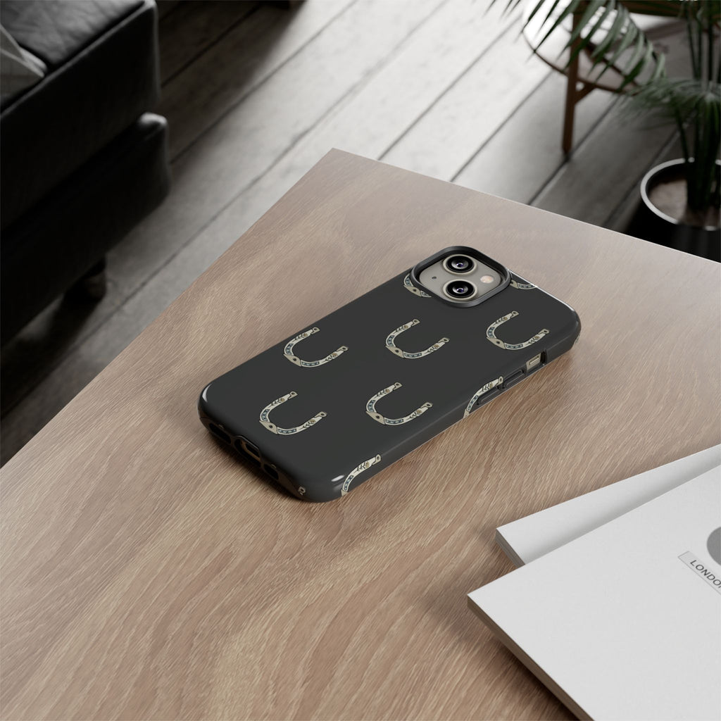 Lucky Horseshoe  — Lucky Rustic Grey iPhone Cover